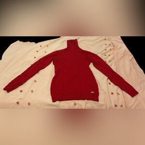 Calvin Klein Vibrant Red Turtleneck Sweater